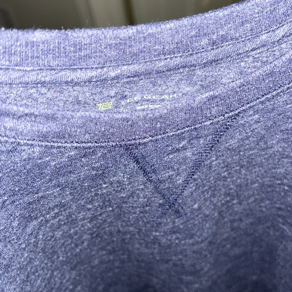 Tek Gear Blue XXL Ultrasoft Fleece Crewneck Sweatshirt - Picture 5 of 6